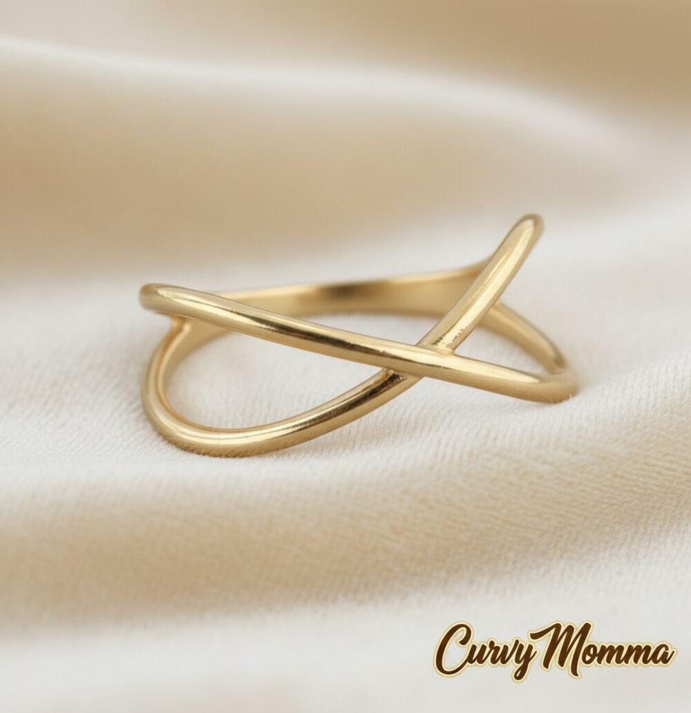 Copied - Gold Cross-Over Ring